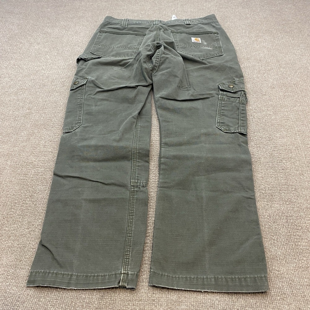 Carhartt Pants Mens 33x30 B342 MOS Ripstop Cargo Double Knee Grunge Distressed - Picture 4 of 12